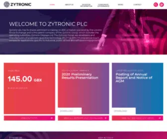 ZYtronicPLC.com(Zytronic PLC) Screenshot