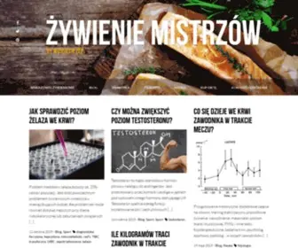 Zywieniemistrzow.pl(Dieta piłkarza) Screenshot