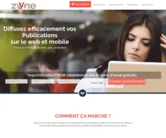 ZYyne.com(HTML5 Flipbooks & Pageflip on Cloud) Screenshot