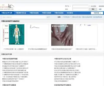 ZYYS128.com(中医针灸学习网) Screenshot