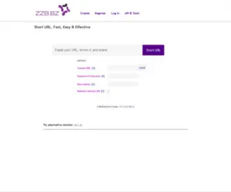 ZZB.bz(Short Url Service) Screenshot