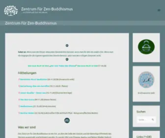 ZZbzurich.ch(Zentrum für Zen) Screenshot