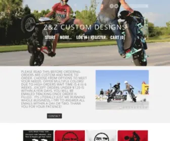 ZZcustomdesigns.com(Stunt Parts High Quality And Custom Options To Make Your Own) Screenshot