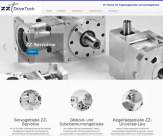 ZZdrivetech.com(ZZ-DriveTech | Ihr Partner für Kegelradgetriebe und Schrittgetriebe) Screenshot