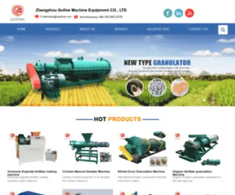 ZZgofine.com(Zhengzhou Gofine Machine Equipment CO) Screenshot