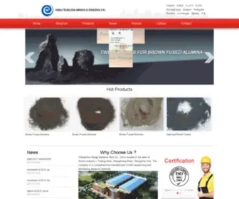 ZZhjat.com(Zhengzhou Hongji Abrasive Tech Co) Screenshot