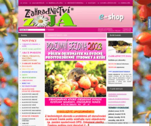 ZZoja.cz(Zahradnictví) Screenshot
