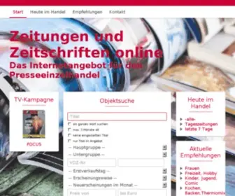 ZZol.de(Zeitungen und Zeitschriften online) Screenshot