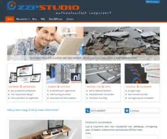 ZZPstudio.nl(Website, huisstijl en CMS/CRM voor ondernemers en zzp-ers) Screenshot